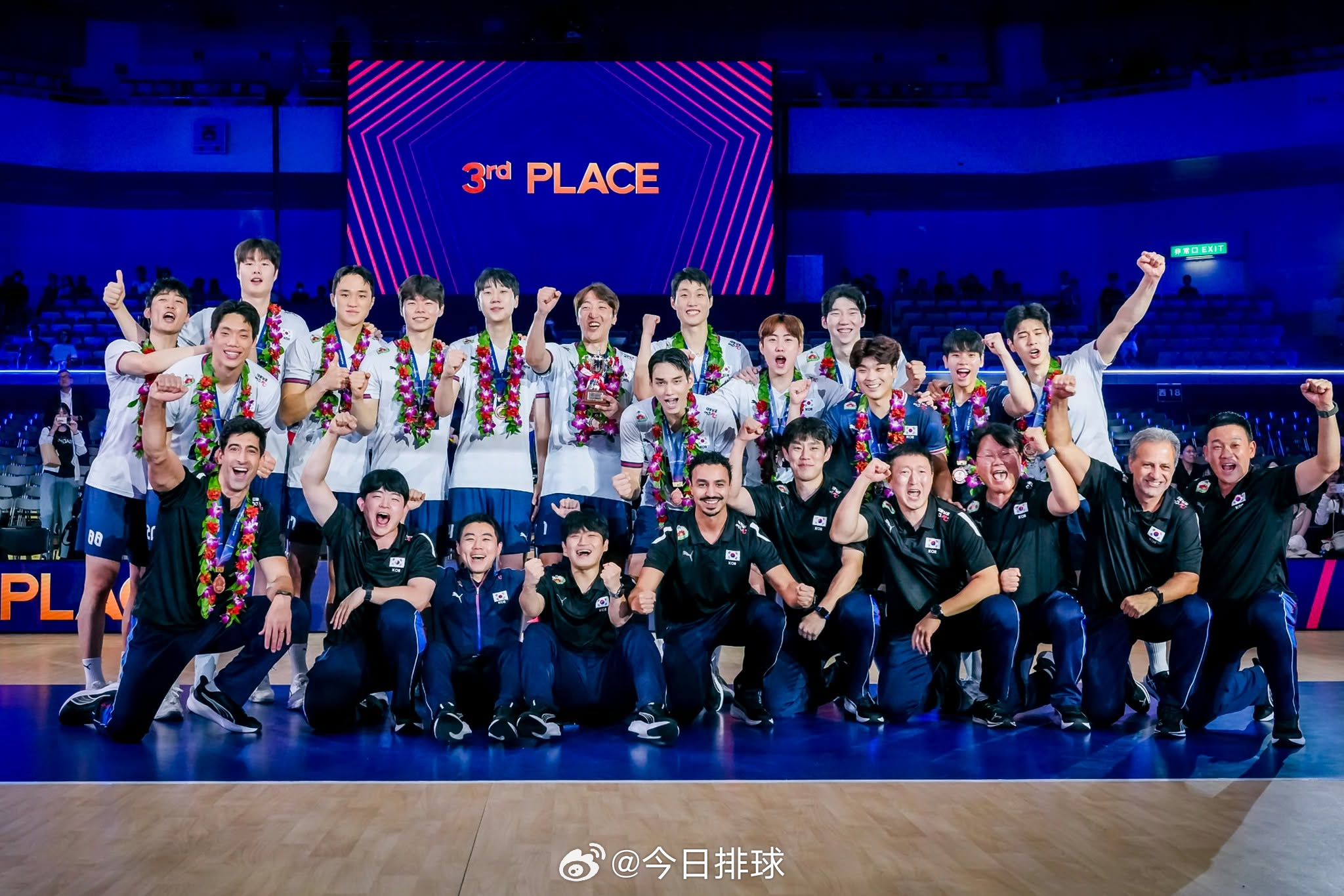 2026男排亚锦赛 季军颁奖仪式。 ​​​