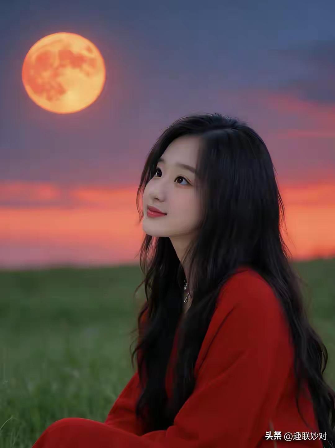 闲观落日染天际，
特到钱江看涨潮。
横批：《染天际与看涨潮》