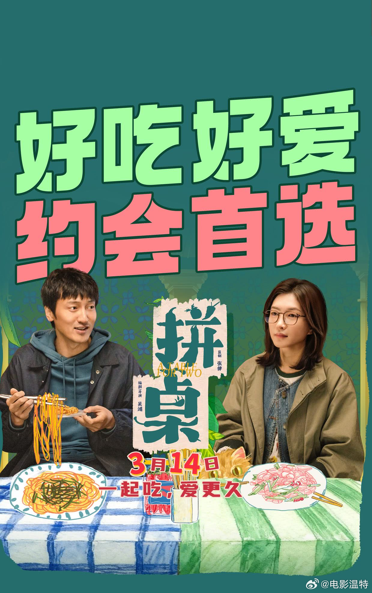 听听温特怎么说 3月14日上映的《拼桌》发行通知出来了，98分钟，发行价35、3