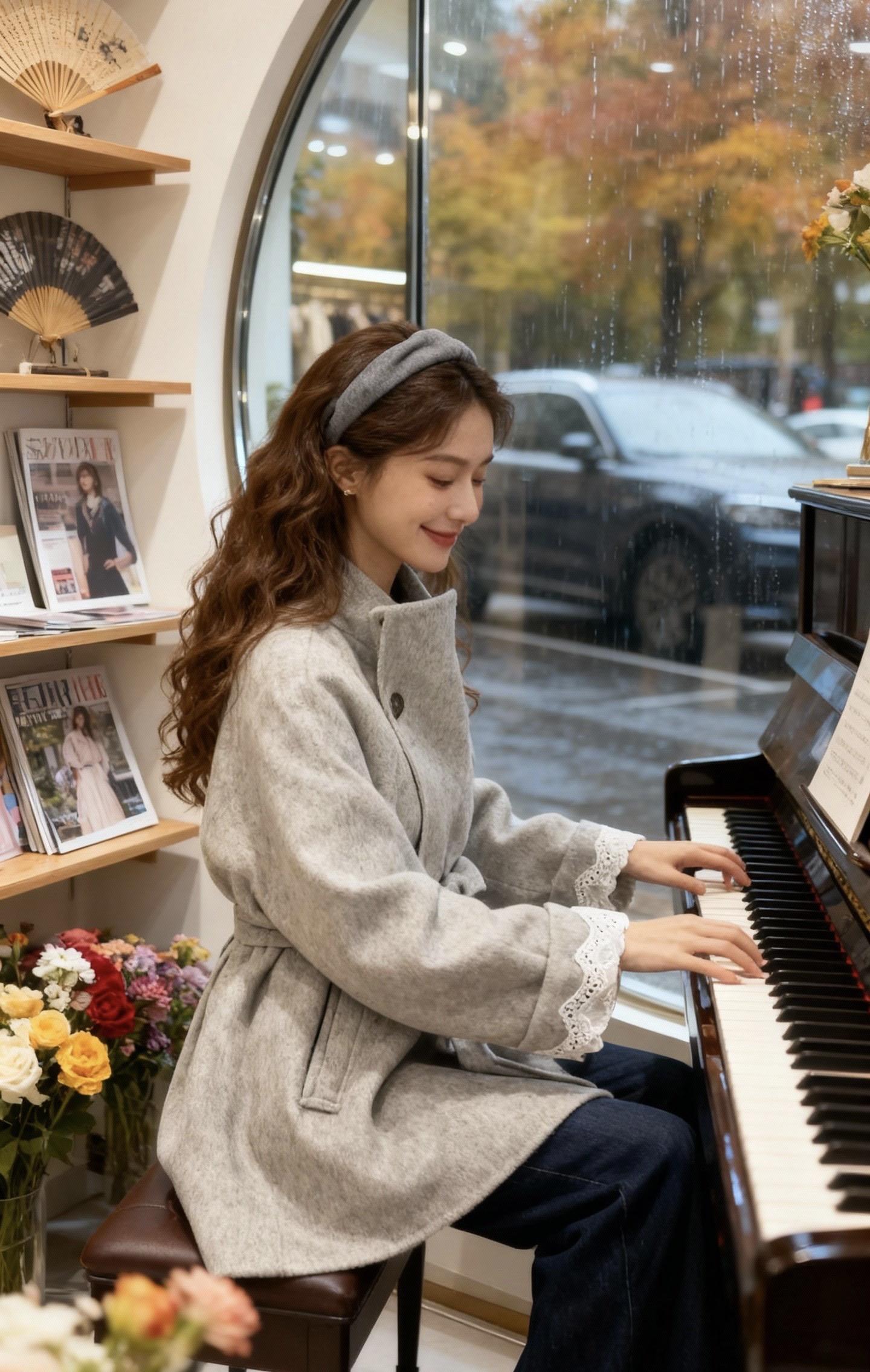 林微的「灰调松弛」 林微的工作室总带着旧墙皮与花藤的温度。 今天她指尖...