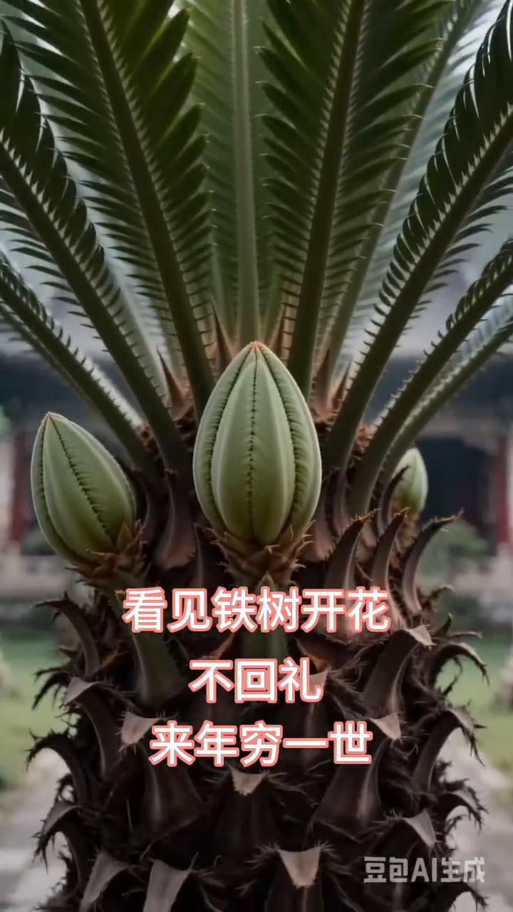 看见铁树开花不回礼，来年穷一世。