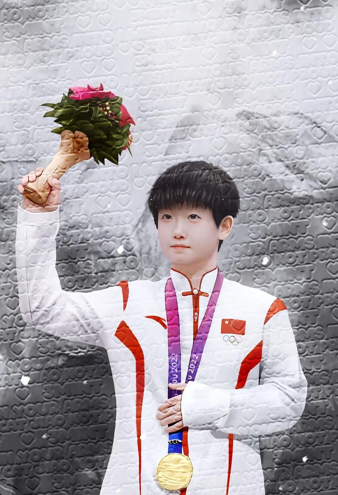 夺冠时刻
你感动了中国
夺冠时刻
你把神话写成了传说
夺冠时刻……
因为你夺冠太