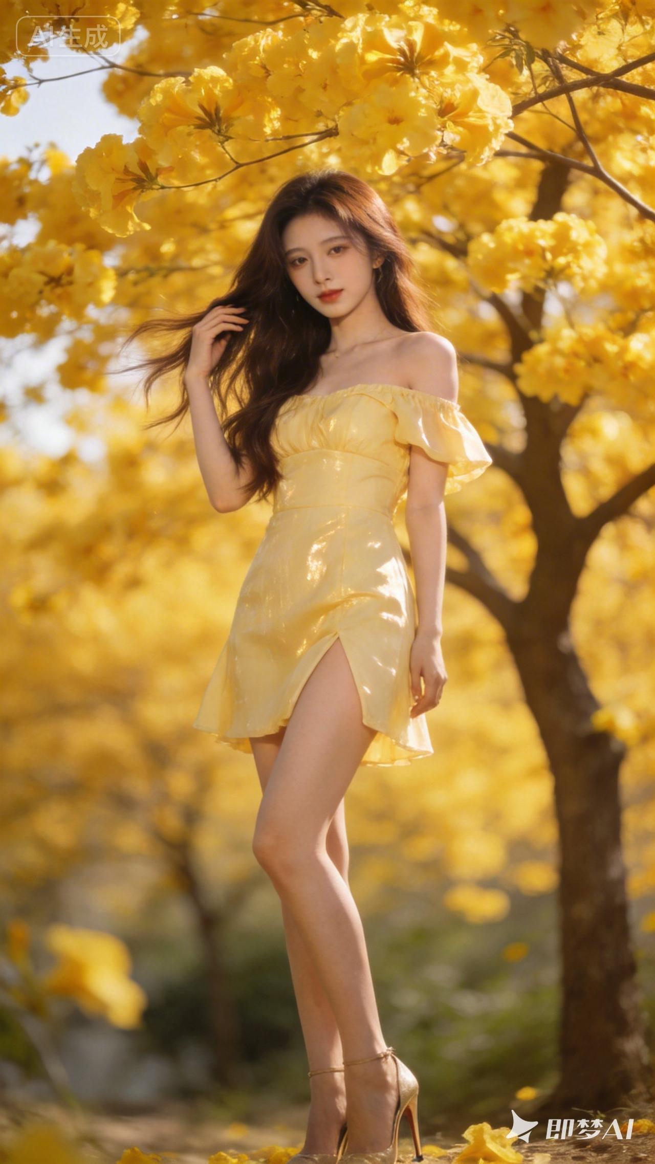 春天最美的花莫过于黄花风铃木[比心]