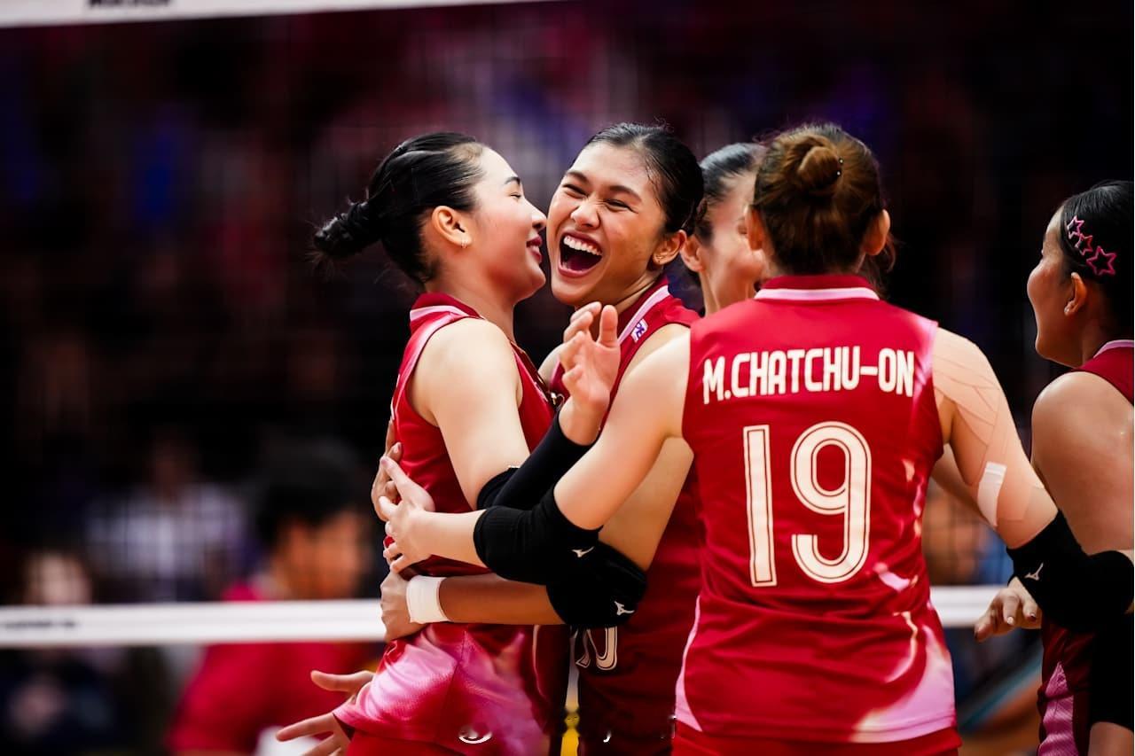 2025女排世锦赛小组赛A组第二轮泰国女排2-0瑞典女排（25-18 25-20