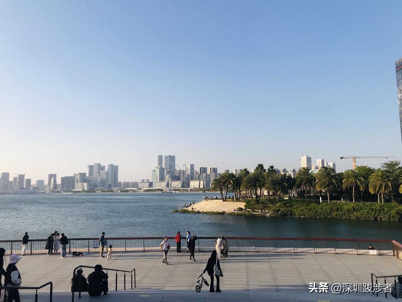 在深圳前海跑业务最爽的时刻，莫过于忙完事后沿着海湾一连串公园的路回家。

迎面而