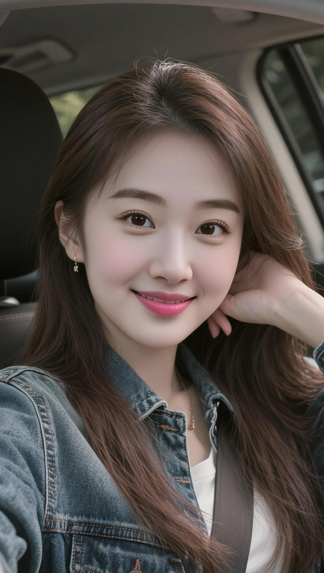 AI牛仔车内自拍 抖音ai创作