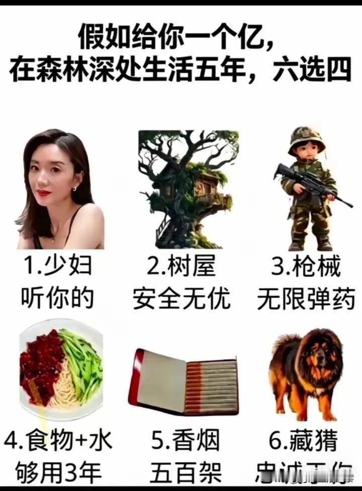 我敢打赌，90%的人都是选前面四个，不接受反驳！