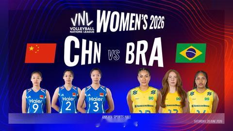 技术统计｜中国女排1比2巴西女排（24-26 18-25 25-19）庄宇珊9分