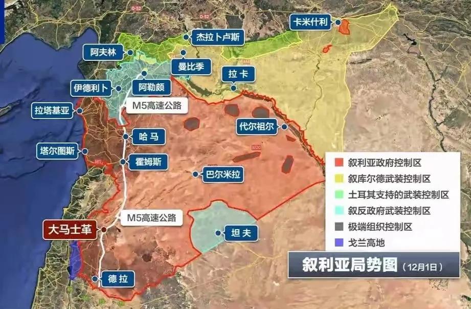 叙利亚就是一个小战国，犬牙交错，错综复杂。
解决不了叙利亚内战，也就解决不了中东