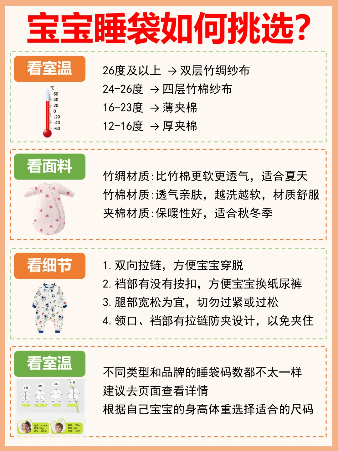 宝宝睡袋选购攻略！新手爸妈看这篇就够了