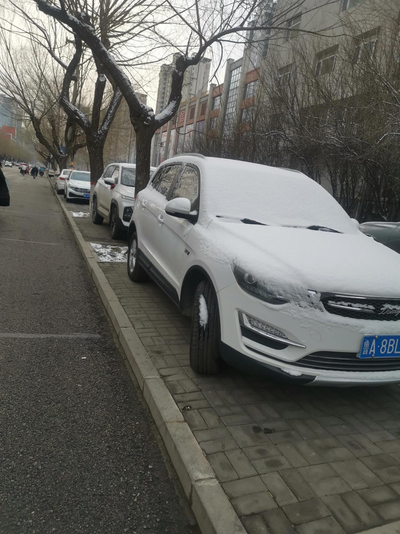 昨天晚上下了场雪，下班时候还下呢，早上看到路上没雪，车顶有雪，空气湿润，都是春天