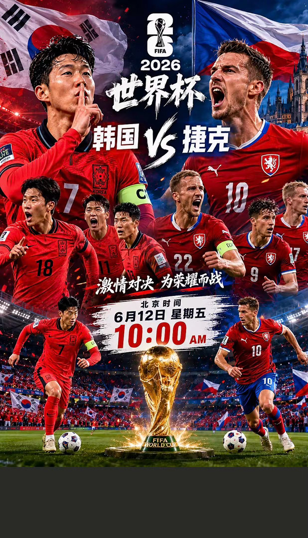 周四002：世界杯   韩国VS捷克2026.06.12   10:00足球 2