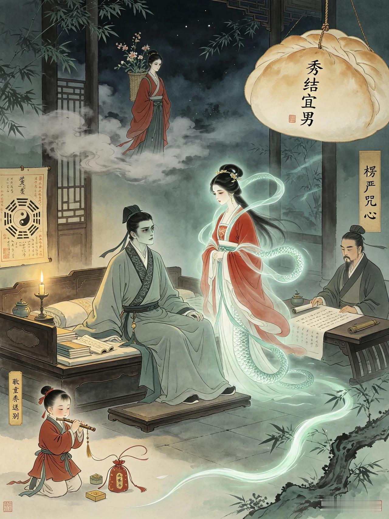 清朝时杭州有个富家子弟叫金挺之，生得容貌俊美。他爱慕一位女子，却没法和对方亲近。