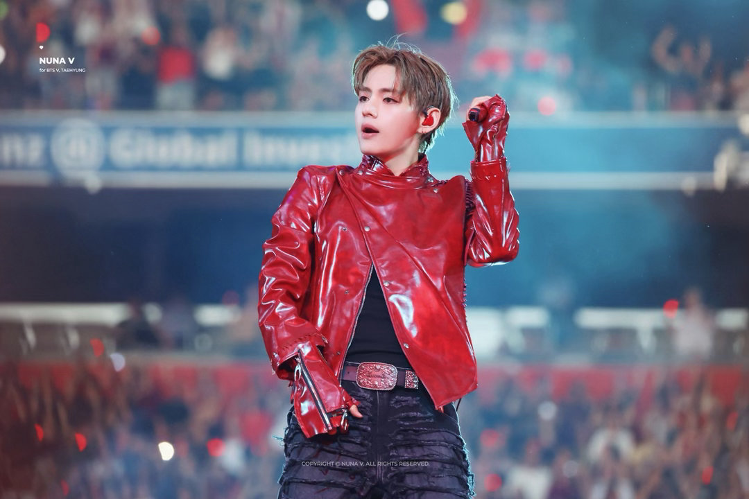 金泰亨 ✨金泰亨kpop永一 260711 BTS慕尼黑演唱会 Day1好美的红