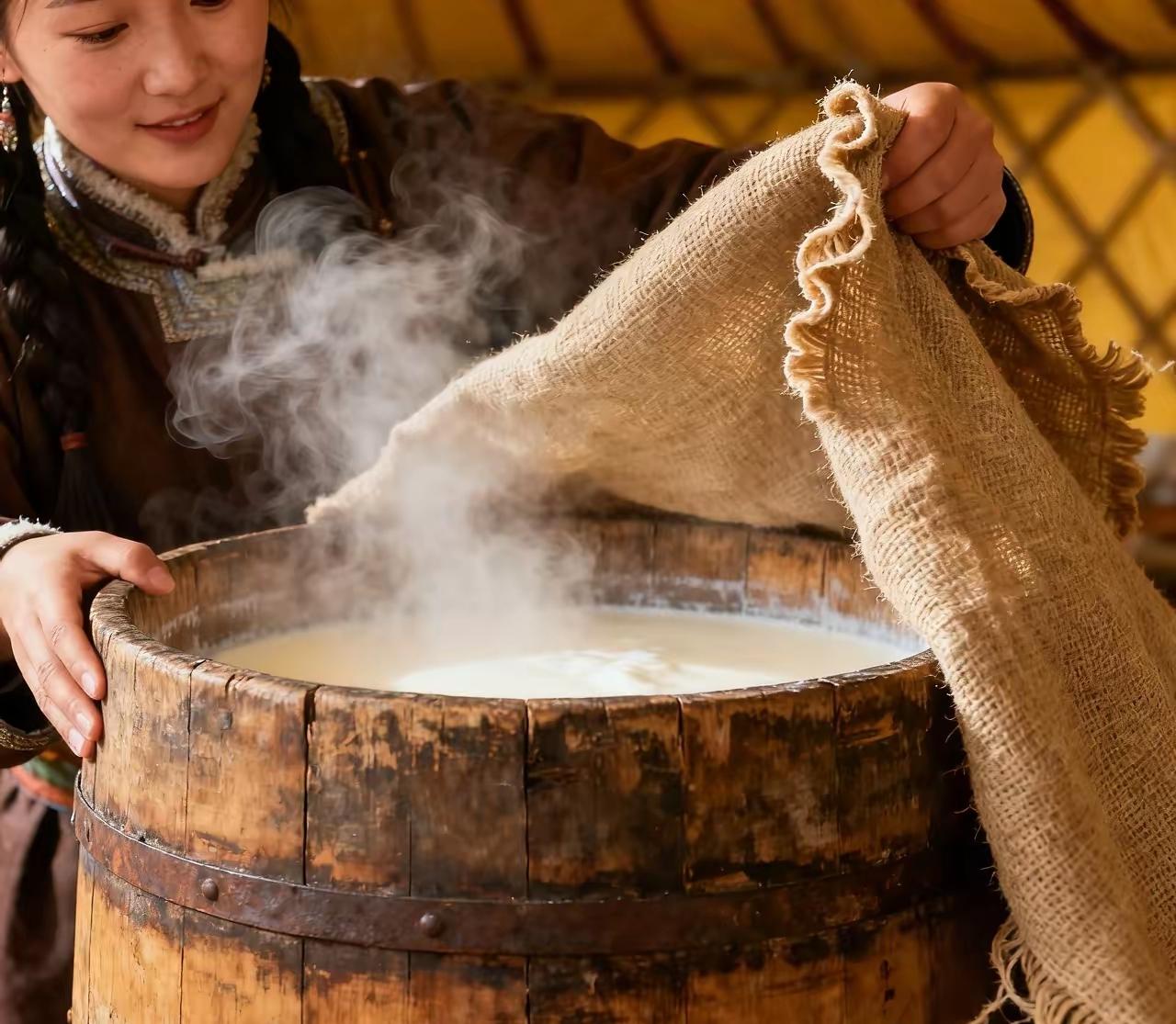 有一次，忽必烈外出打猎，突然渴了，当他路过一个蒙古包时，便下马进去讨马奶酒喝。忽