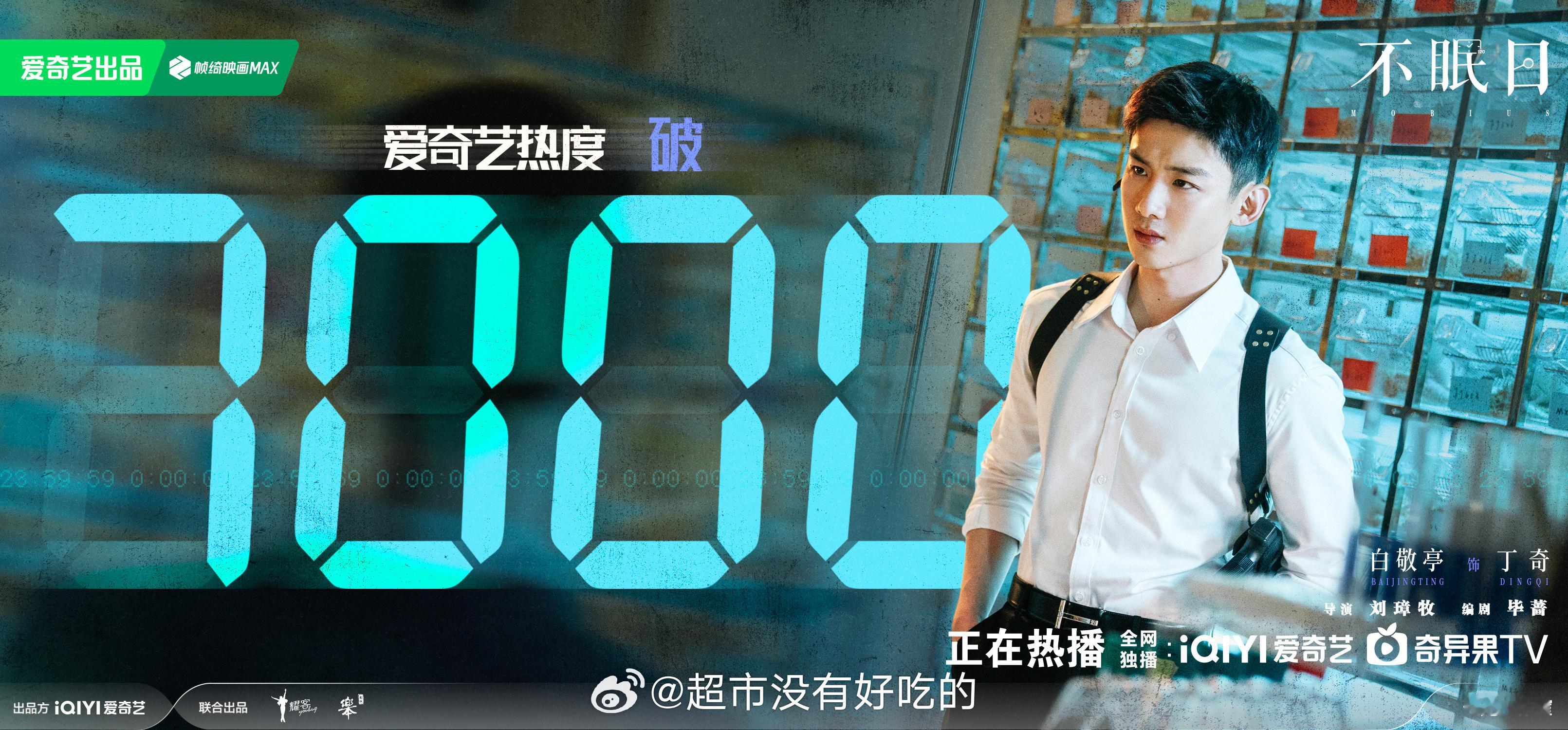 白敬亭《不眠日》热度破7000了🎉 ​​​