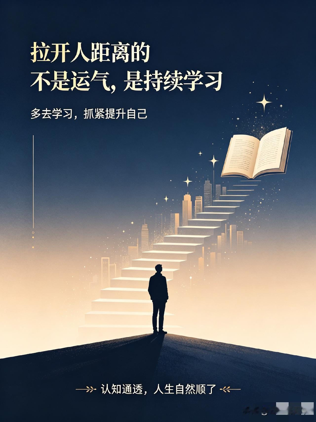唯一能让普通人逆天改命的，只有持续学习
 
真心忠告每一个普通人：
别混日子，别