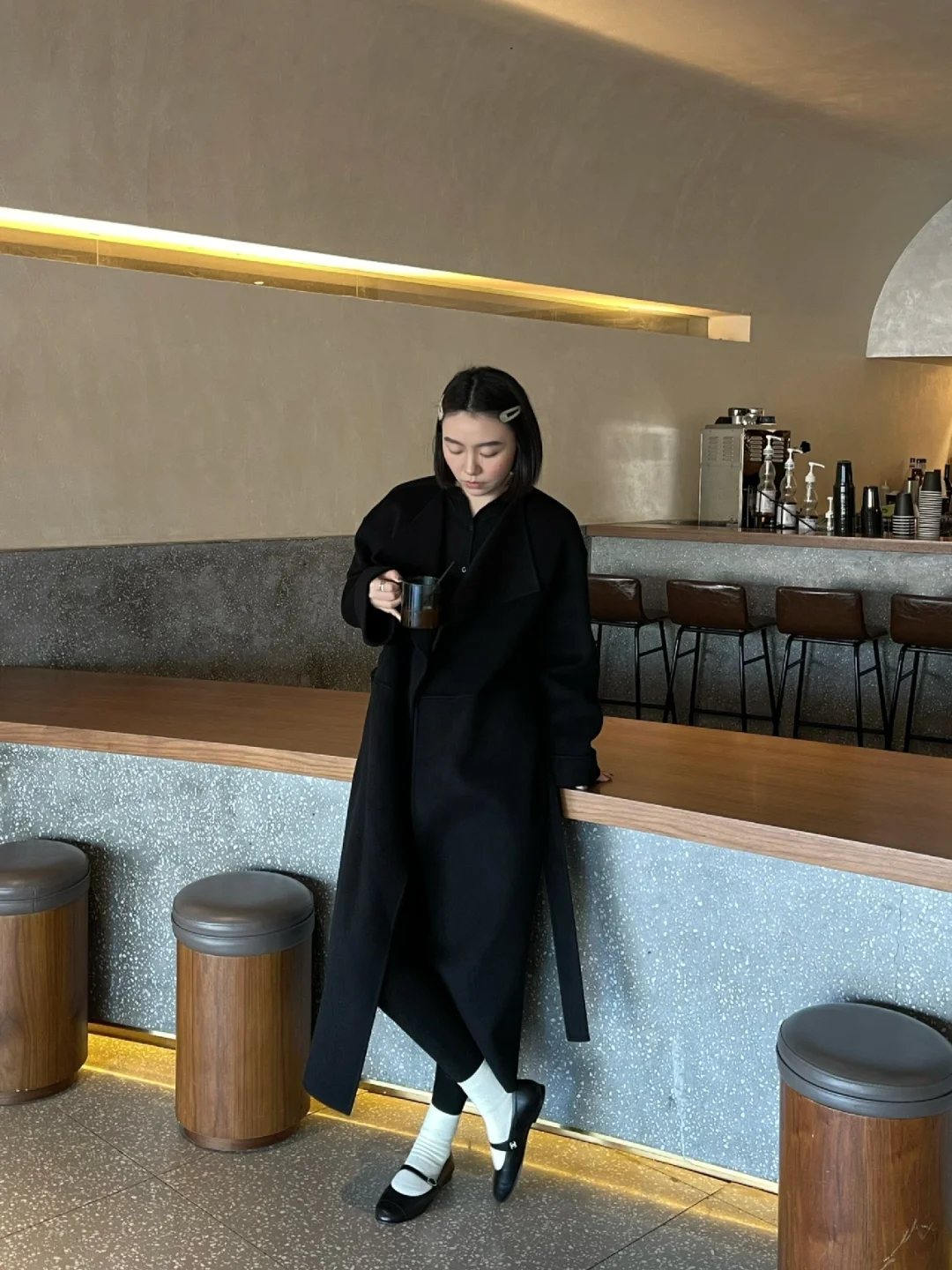 黑大衣自带气场