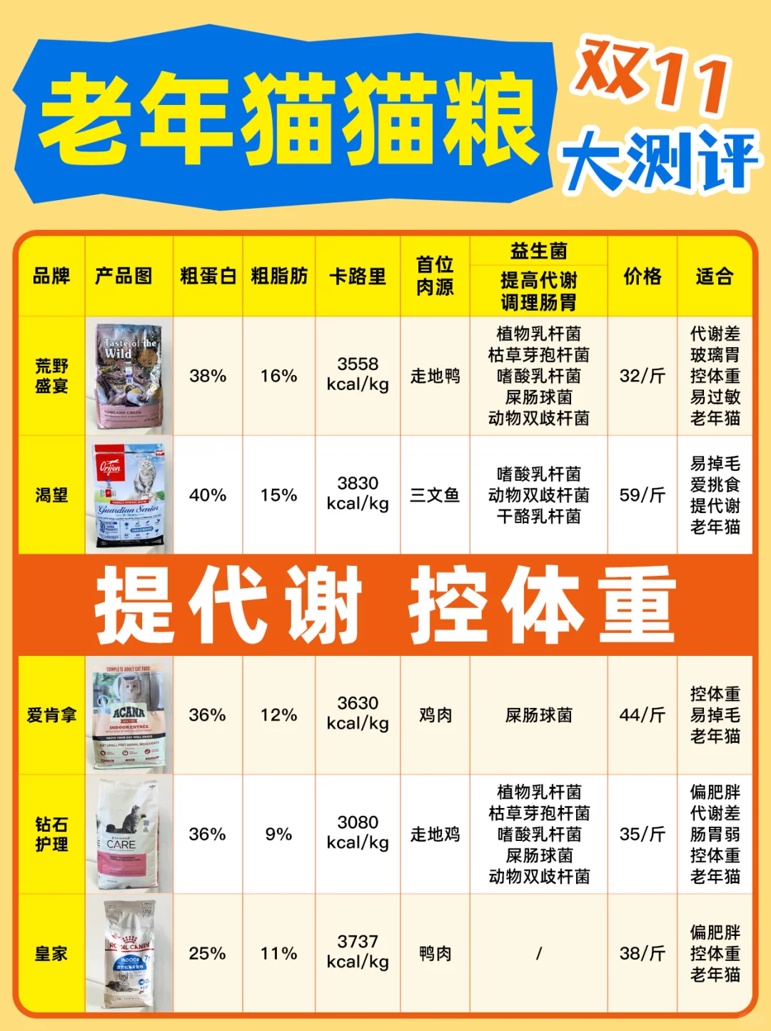 接长寿猫咪，老年猫猫粮选择更要讲究‼️