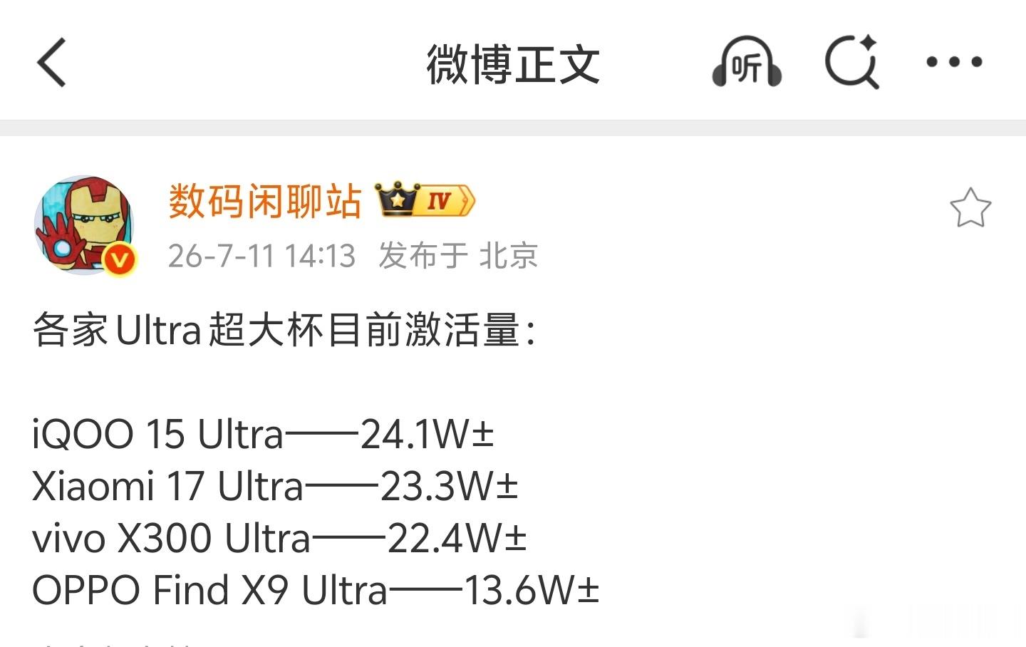 iQOO 15 Ultra这么厉害吗？ 