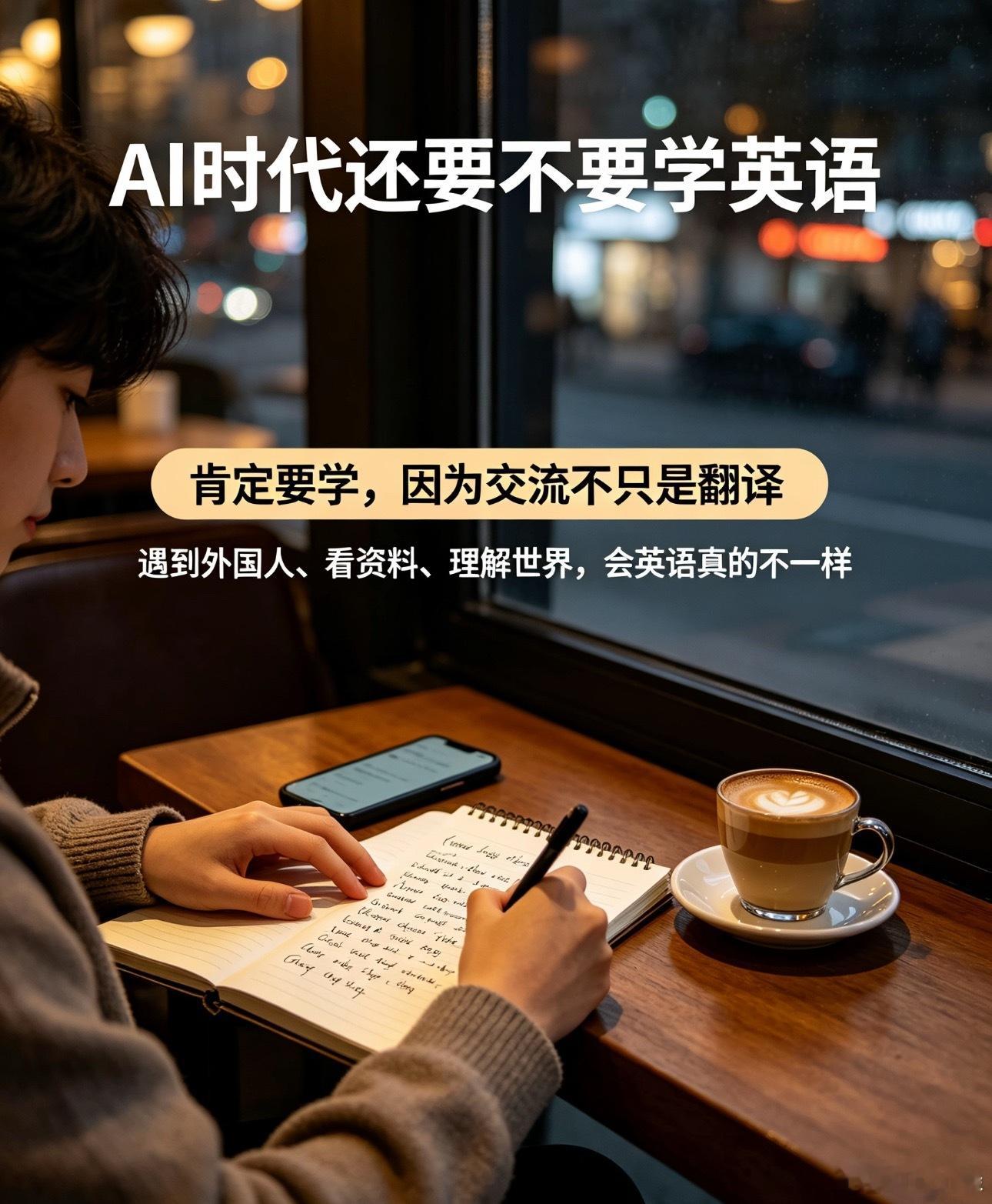 AI时代还要不要学英语我始终觉得英语肯定得好好学，AI翻译只能当个辅助，根本替代