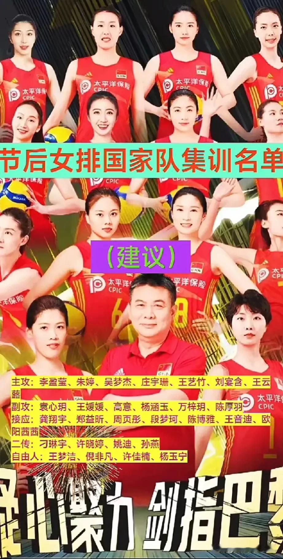 一份非常靠谱的集训大名单
       和女排国家队新年第一次集训，引起了球迷极
