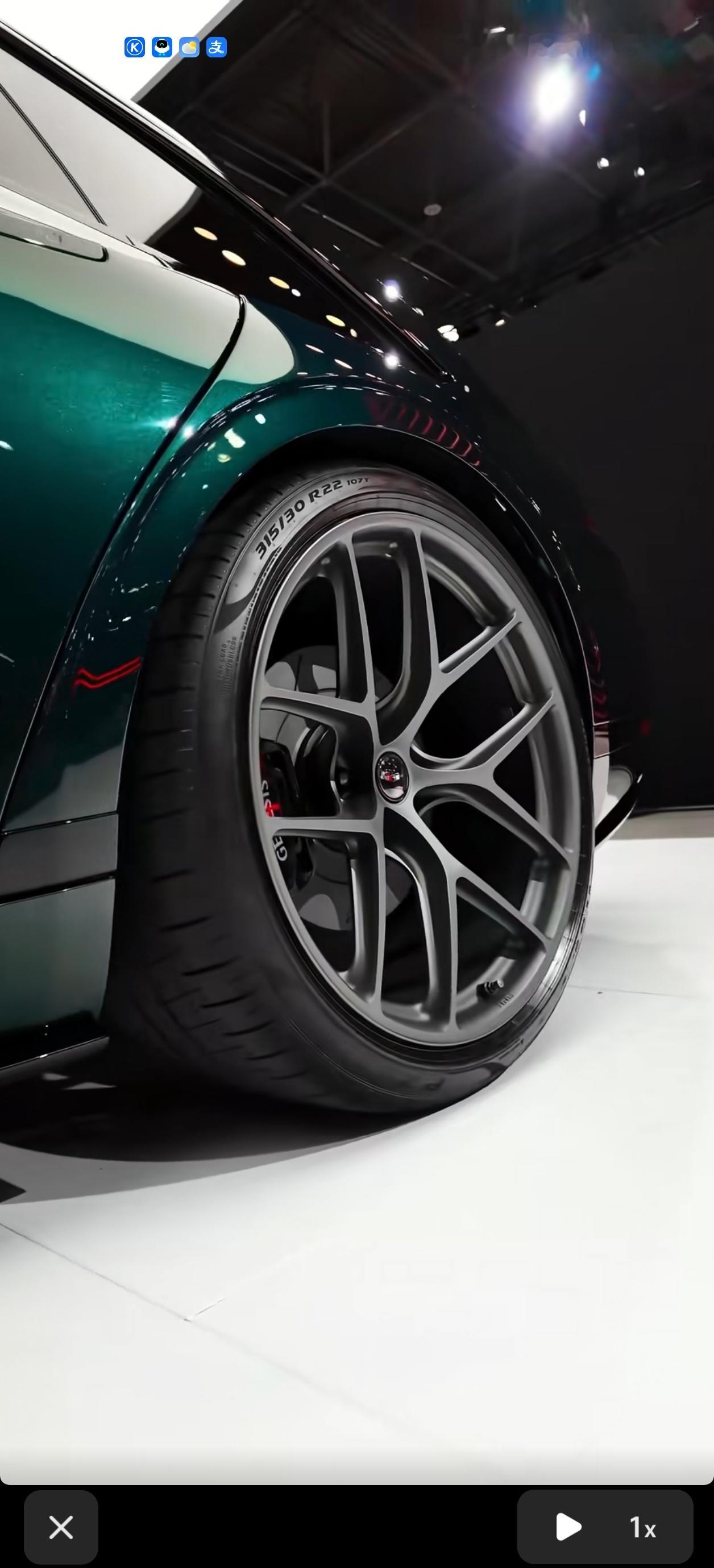 捷尼赛思 G90 WINGBACK 后胎给到这家伙规格