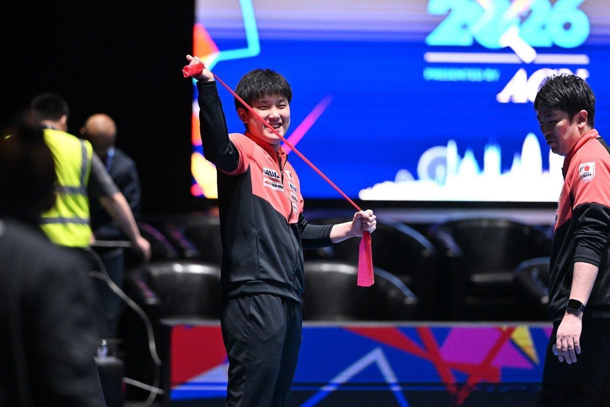 ITTF伦敦世乒赛2026张本智和 260501 伦敦30日训练照Cr: Ral