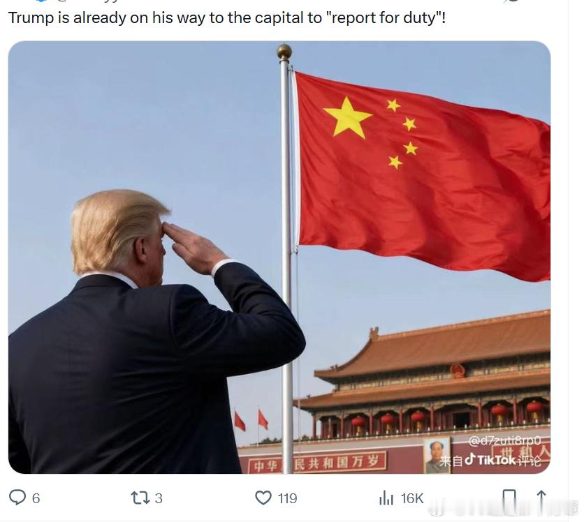 X：特朗普已在回京述职的路上特朗普抵京