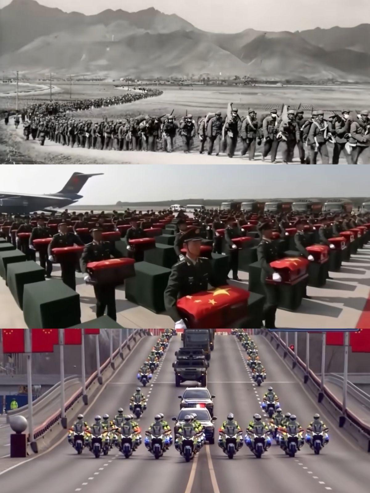 共和国最能打的那批英雄回来了！ 
那年，临别之时，您说，待我回家！ 
后来，生死
