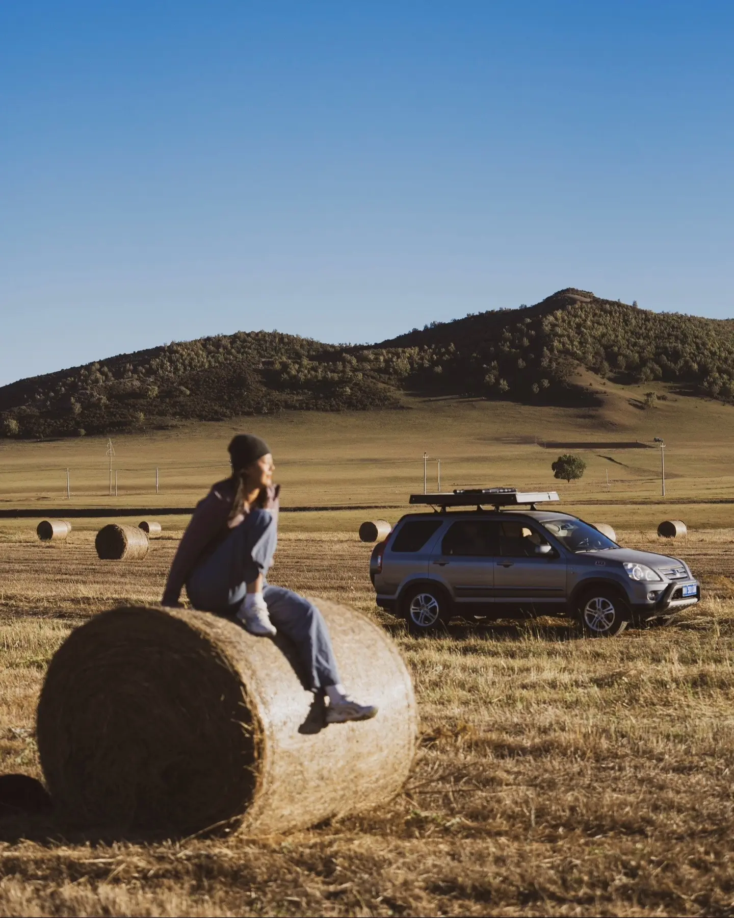 和小狗走进《国家地理》最美秋天。
