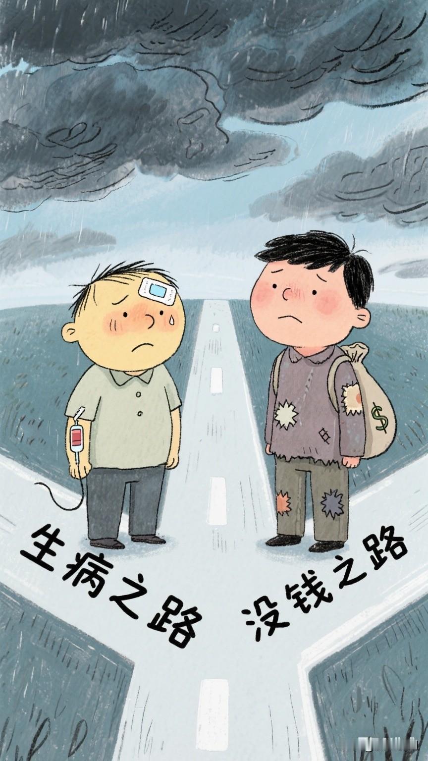 生病和没钱你更害怕哪样一分钱难倒英雄汉，没钱就没有尊严，没有选择权，只能忍，做任