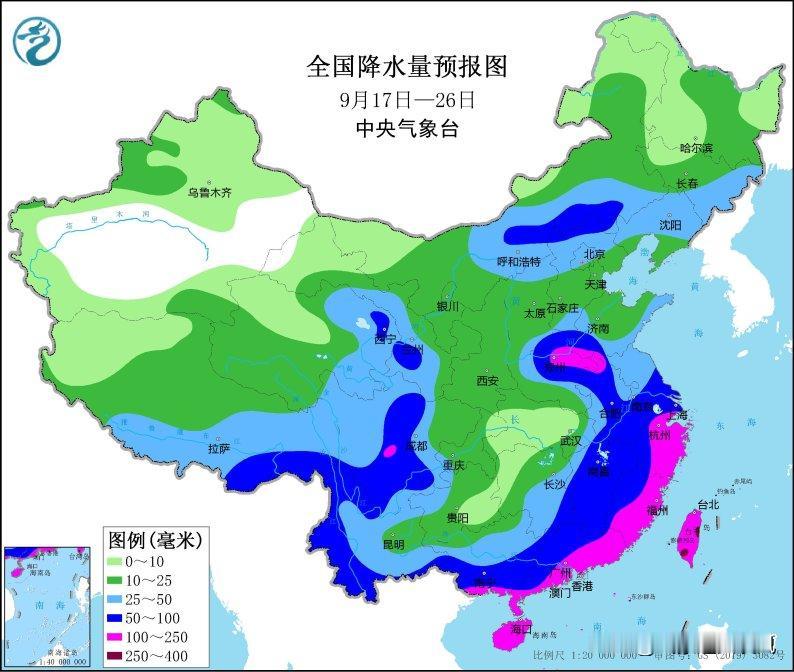根据中央气象台预报，未来十天我国北方雨水逐步减弱，东南沿海台风活跃，全国大部气温