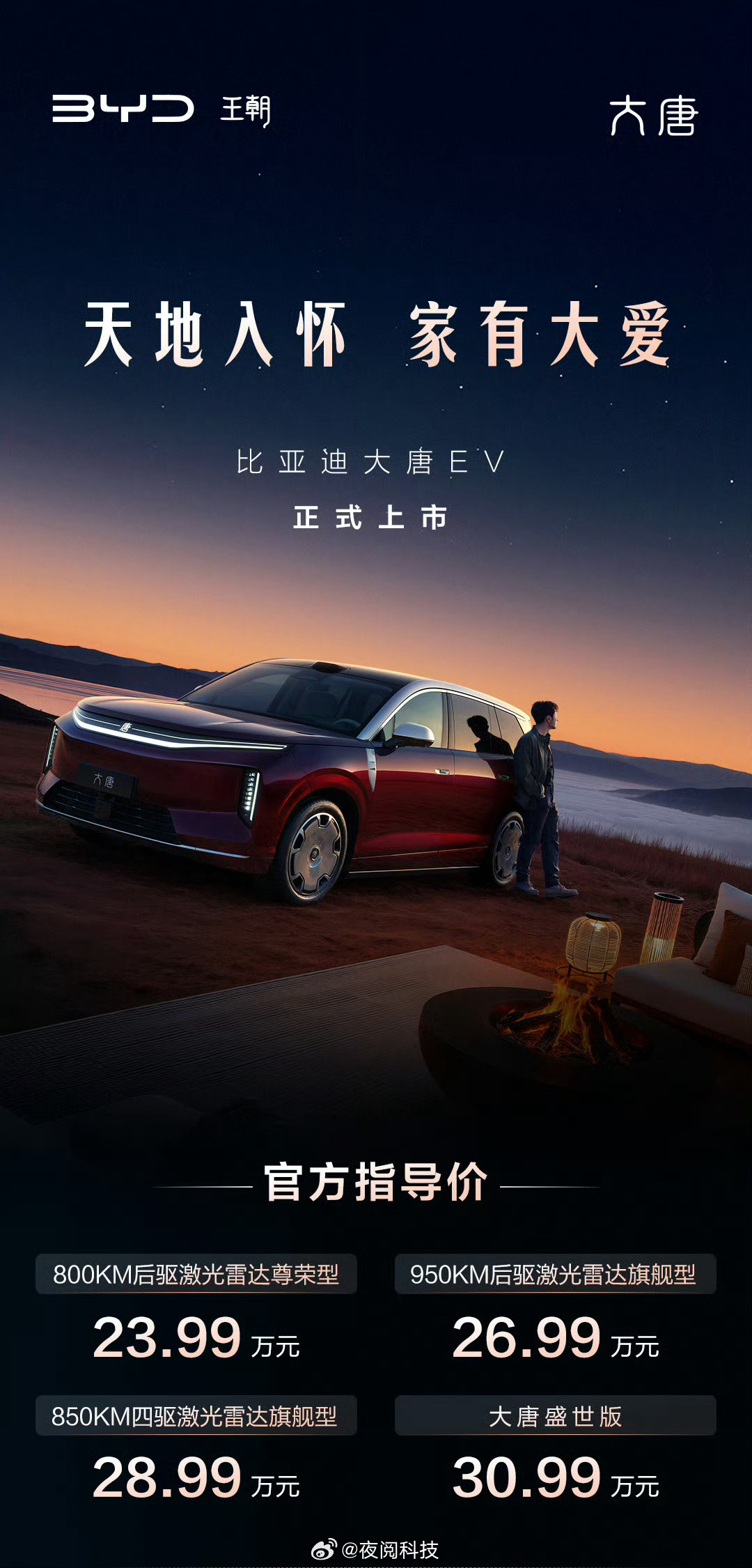 不讲武德！比亚迪直接掀桌子了！大唐纯电这个价格杀疯了：23.99万，800km2