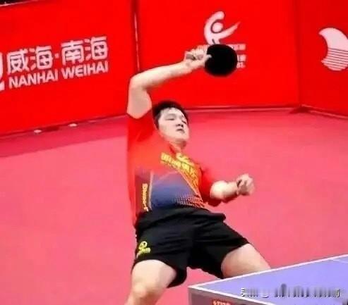 樊振东“暴力熊猫”的赛场名场面，总能让人惊叹不已。他腾空击球的瞬间被摄影师定格，