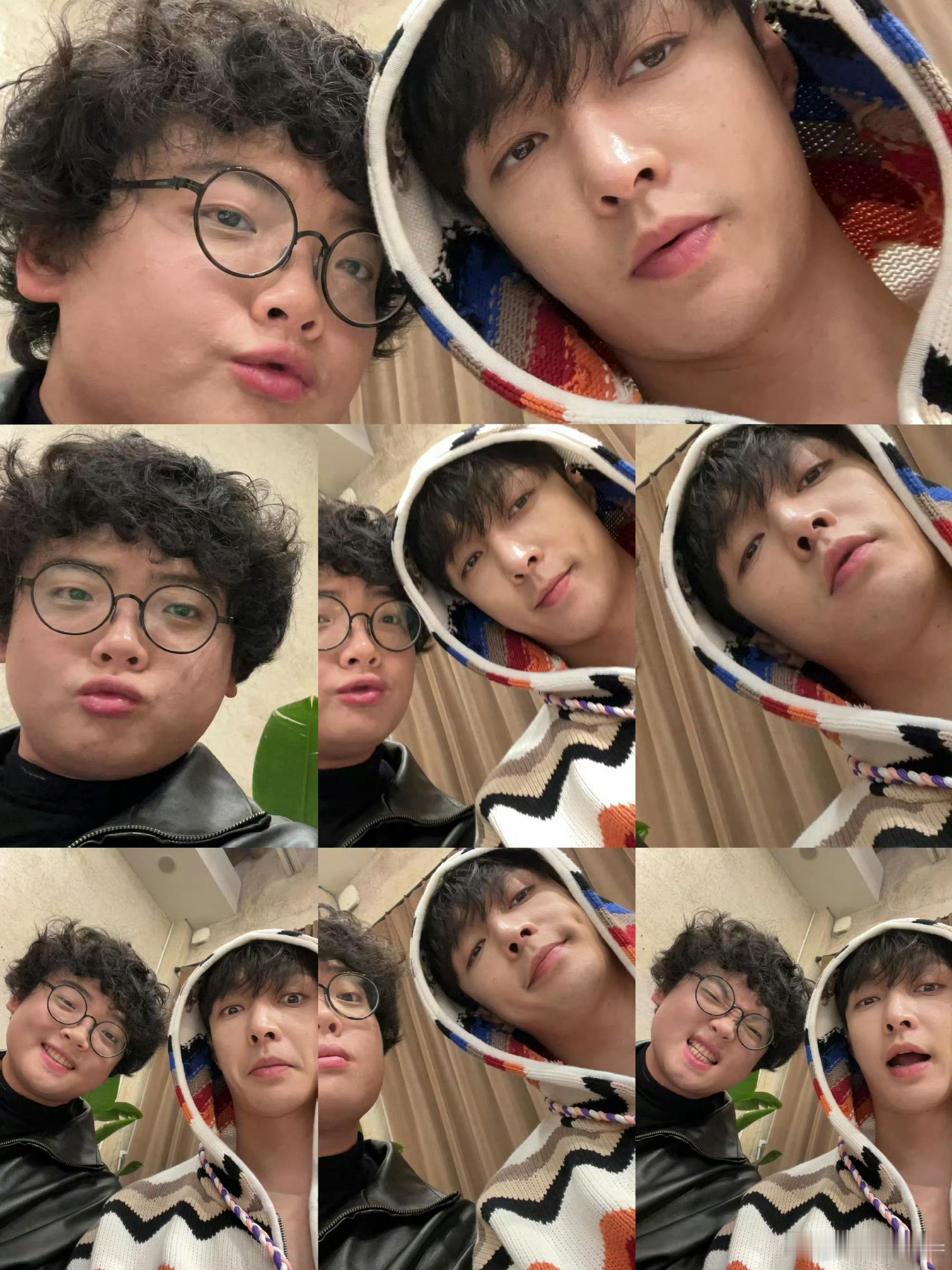 张艺兴仰头自拍张艺兴丁一滕自拍张艺兴仰头自拍，好帅，[鼓掌][鼓掌][鼓掌] ​