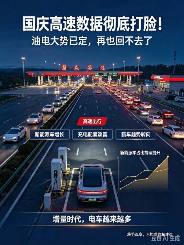 国庆高速数据彻底打脸！油电大势已定，再也回不去了