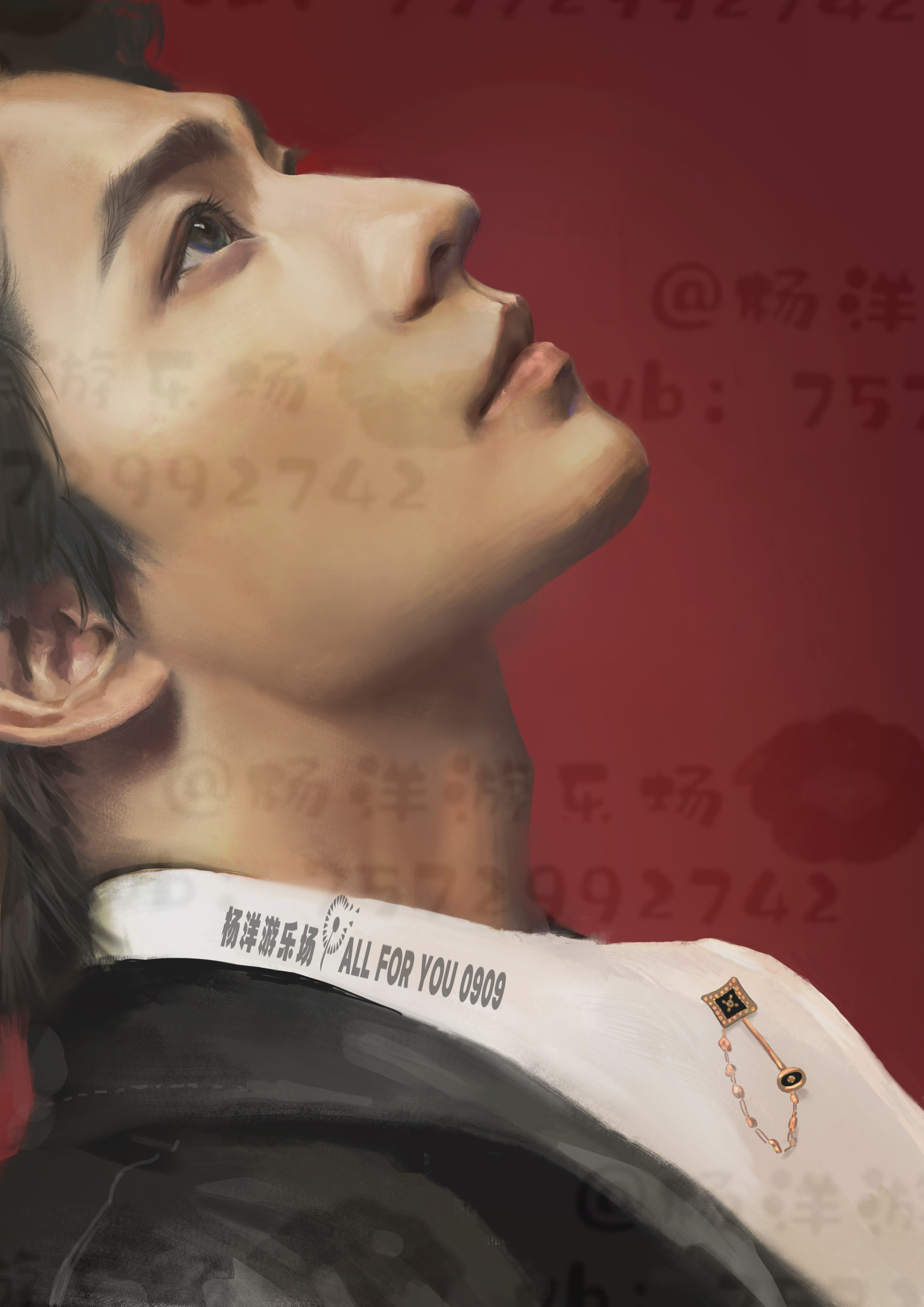 杨洋展昭 🩵杨洋游乐场要high你就来 光影作画，气韵交加。浓墨勾勒轮廓，静影