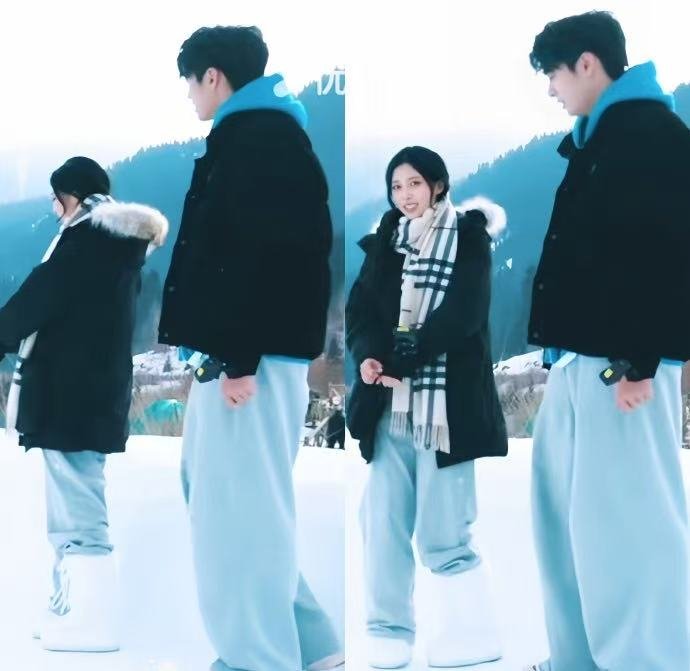 恩恩小新竟然这么纯情怦然心动20岁 恩恩穿抹胸纱裙的样子太温柔了，小新看她的眼神