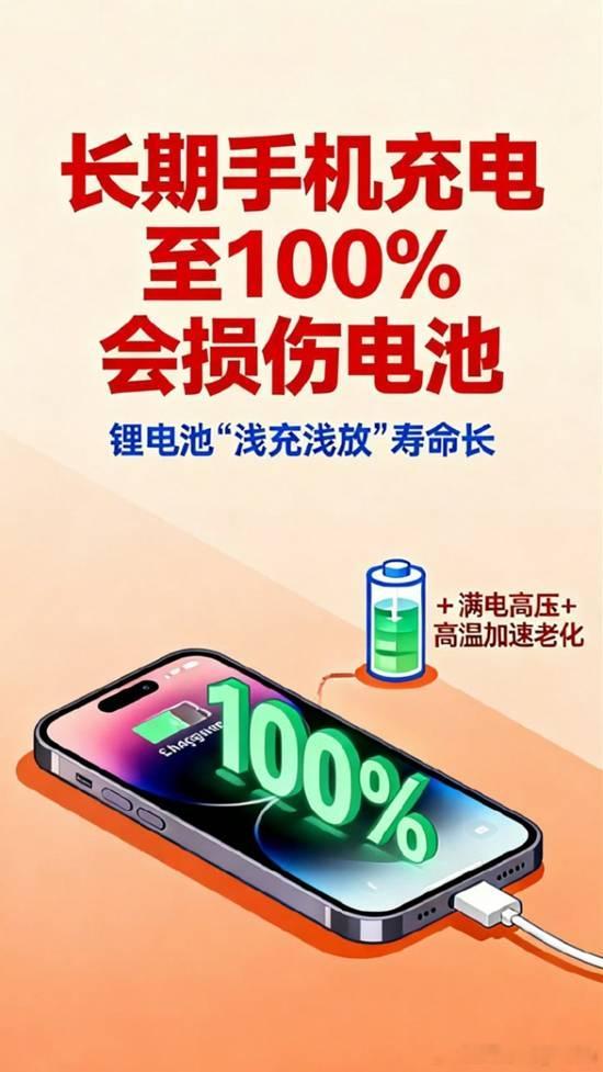 手机次次充到100%也伤电池 80%才是更佳选择央视新闻近日转发中国科学院物理研