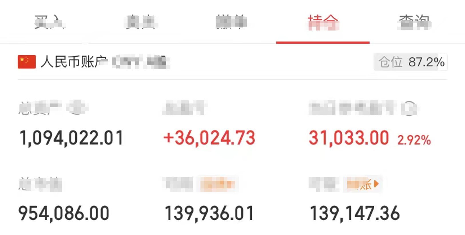 继续增持化工股今天最后一笔买完，建仓就结束了。还有点仓位，可能会做T，可能会做点