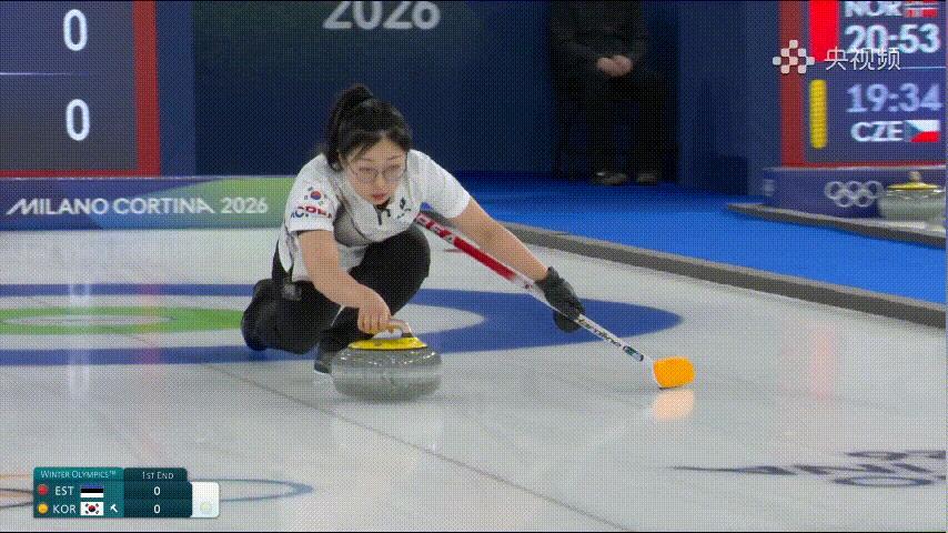 【奥运冰壶】善英Double漂亮，第一局 韩国3-0爱沙尼亚 