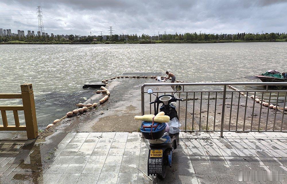 宁波姚江北岸江堤河埠头常有市民钓鱼洗衣野泳 近日，不少网友通过宁波民生e点通反映
