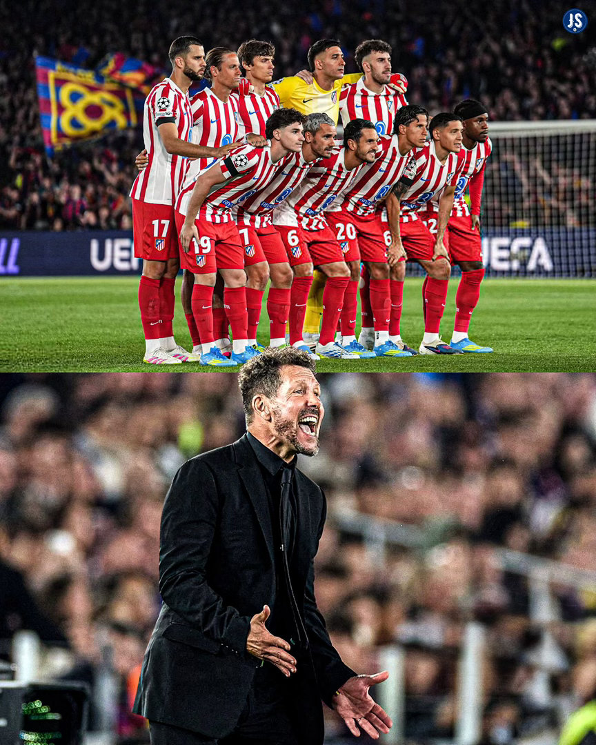 巴萨0比2马竞欧冠联赛 这是西蒙尼2011年执教马德里竞技以来，首次在诺坎普球场