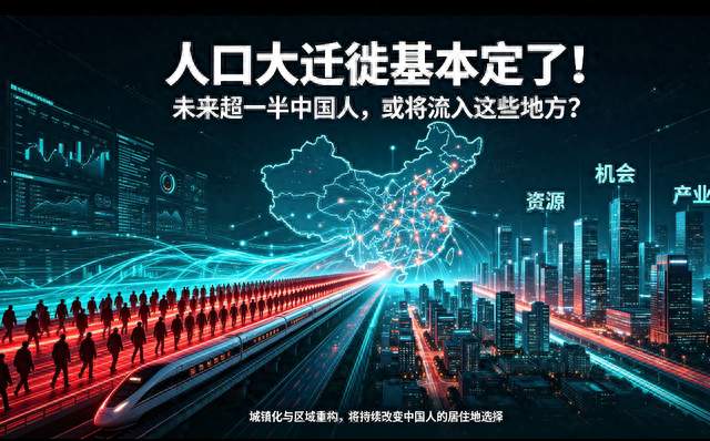 人口大迁徙基本定了！未来超一半中国人，或将流入这些地方？