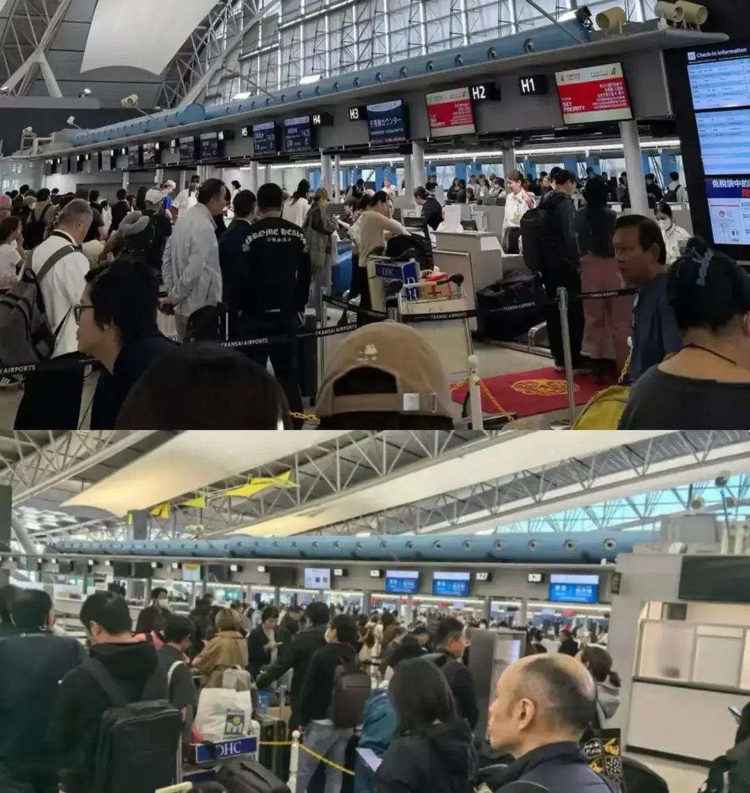 国家三令五申的风险提醒，终究没能拦住部分人的侥幸心理。如今日本西关机场的回国长龙