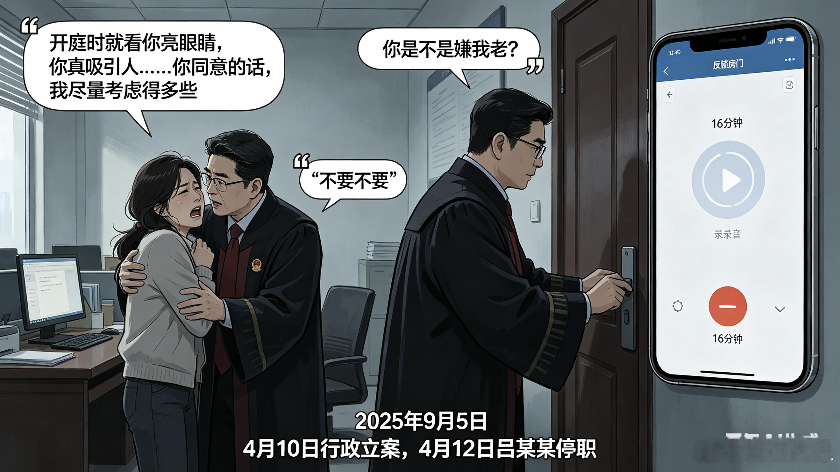 女子遭法官猥亵16分钟录音曝光律师解读法官猥亵当事人 法官办公室猥亵女当事人！1