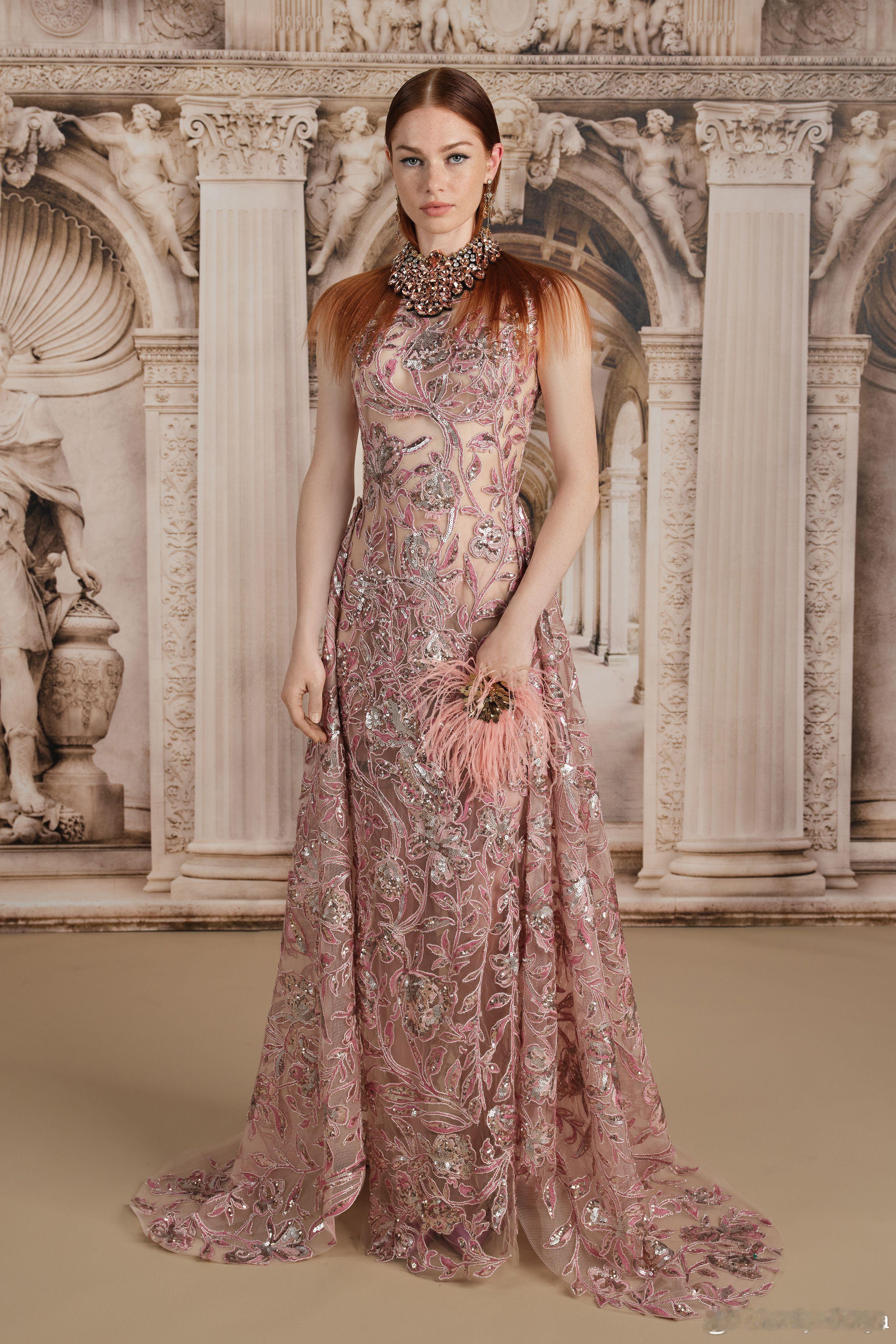Reem Acra 今日发布的2027早春系列，华丽刺绣美裙，每一季都换汤不换药