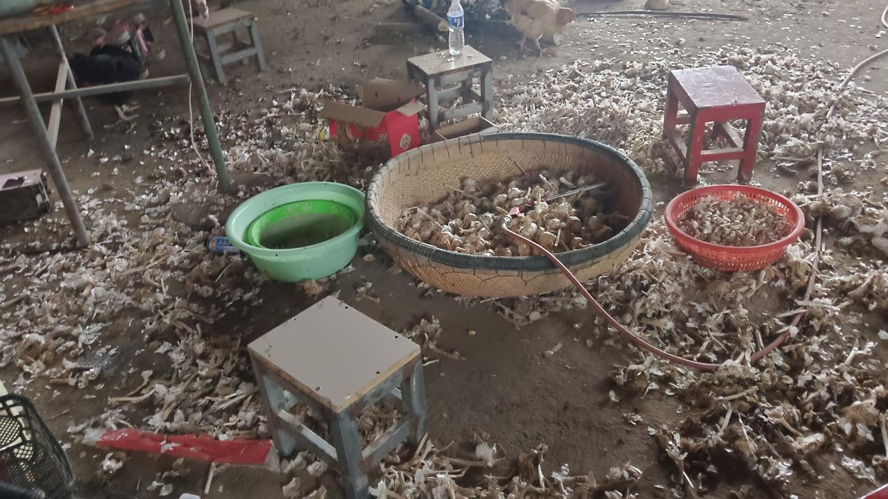 我特别气愤，我老公买了四袋大蒜，叫他给卖家送过去，他就不送，我们俩吵了一架。
