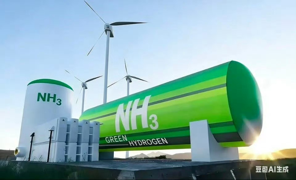 超级循环绿能来了核心逻辑：光伏和风能发电电解水，生成氢气和氧气，氢气和氮气合成氨